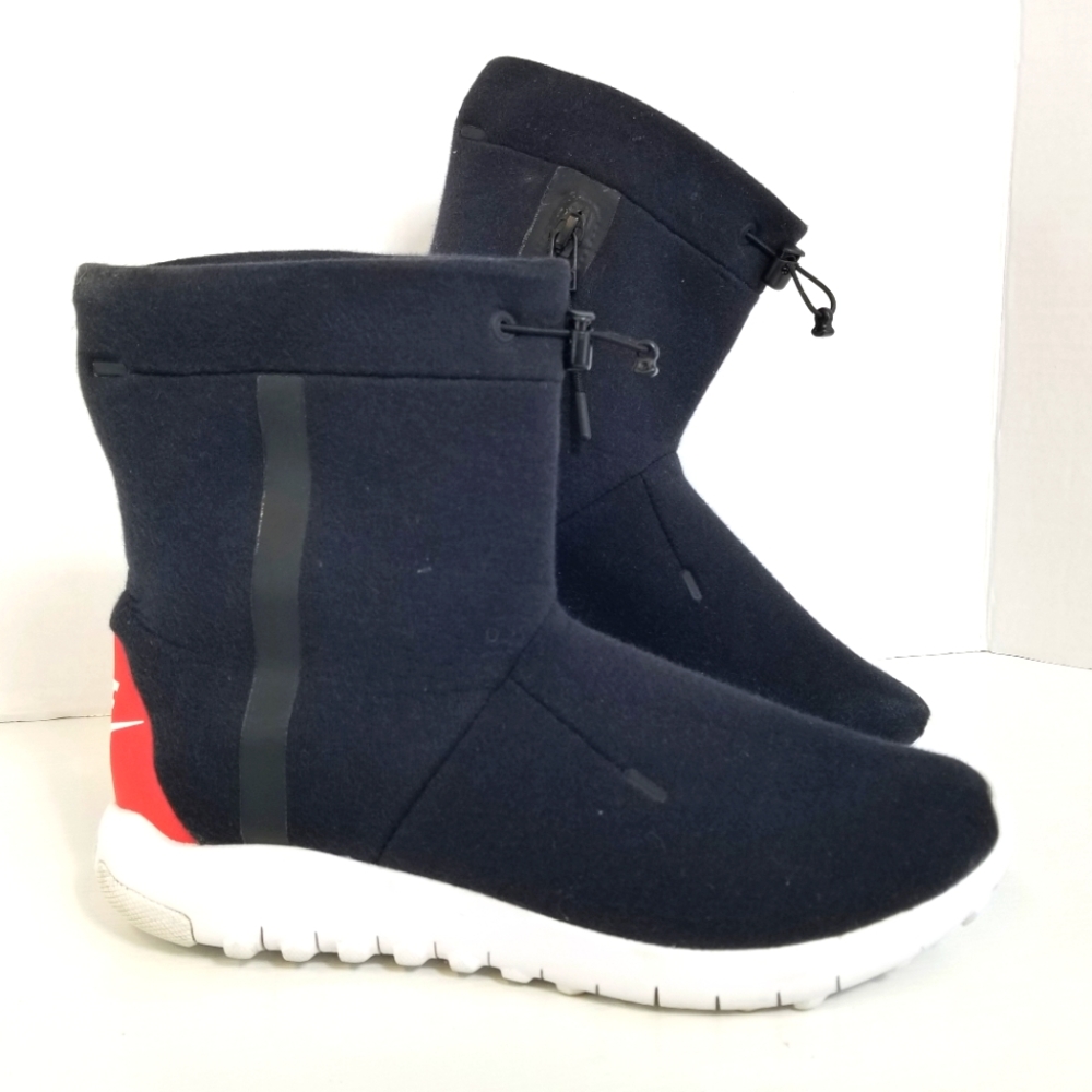 Nike Tech Fleece Mid Sneaker Black Boot 789837-016VO Women's Size 7.5